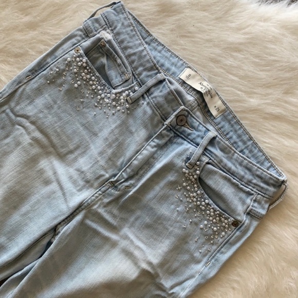 Abercrombie & Fitch Denim - Abercrombie & Fitch | bead embellished skinny jean pant